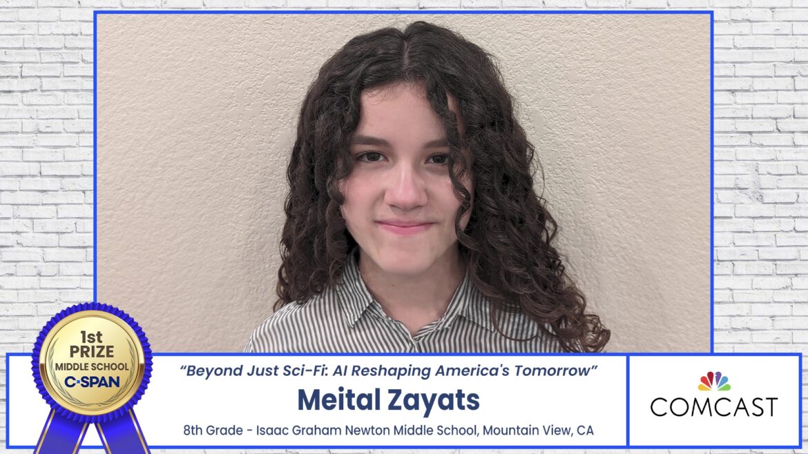 2024 First Prize Middle School – “Beyond Just Sci-Fi: AI Reshaping America’s Tomorrow” by Meital Zayats